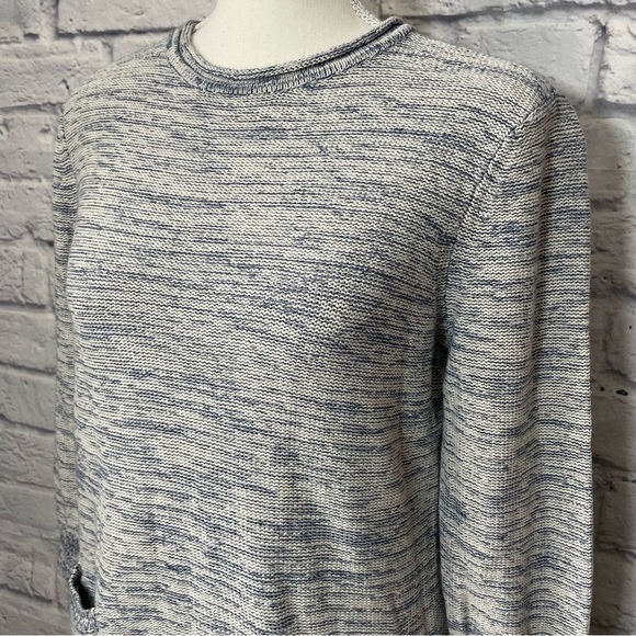 Chaps 3/4 Sleeve Crew Sweater with Ribbed Detailing Size Medium - Picture 3 of 9